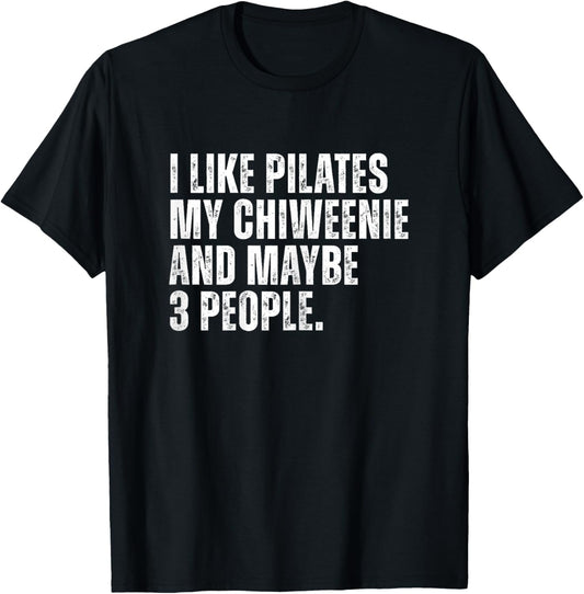 Chiweenie Dog Owner Funny Pilates Teacher Mom T-Shirt - T-Shirt | Black