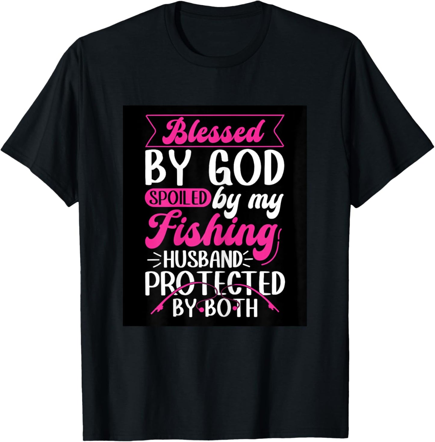 Fishing Wife T-Shirt - T-Shirt | Black