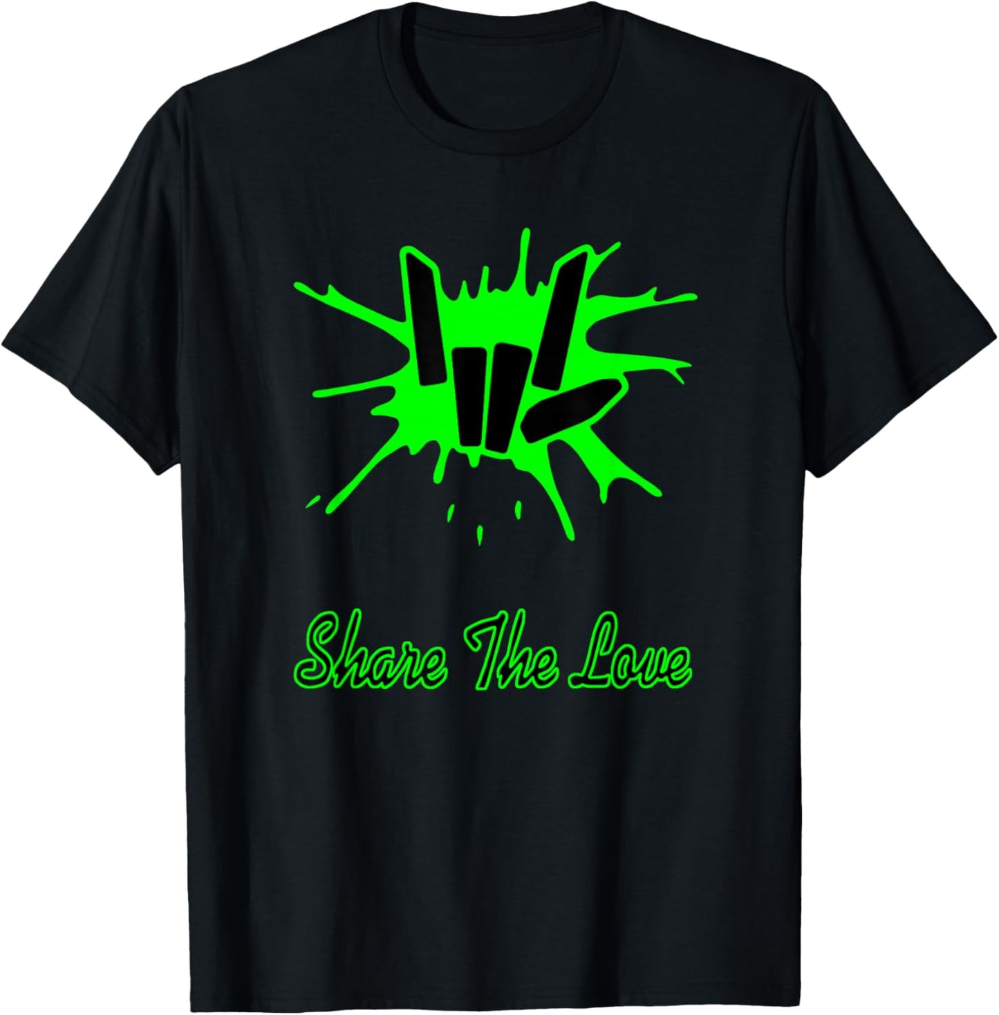 Sharer Share The Love Merch Kids Birthday Gifts T-Shirt - T-Shirt | Black