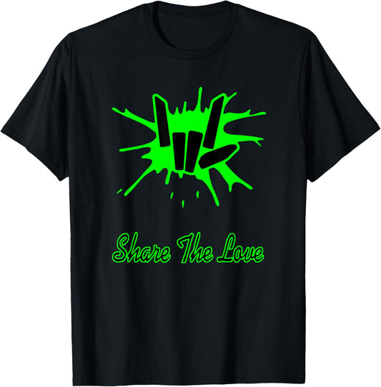 Sharer Share The Love Merch Kids Birthday Gifts T-Shirt - T-Shirt | Black