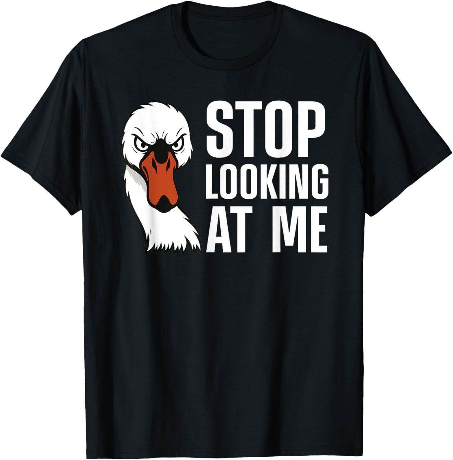Swan Art Women Swan Lover Waterfowl Animal Swan T-Shirt - T-Shirt | Black