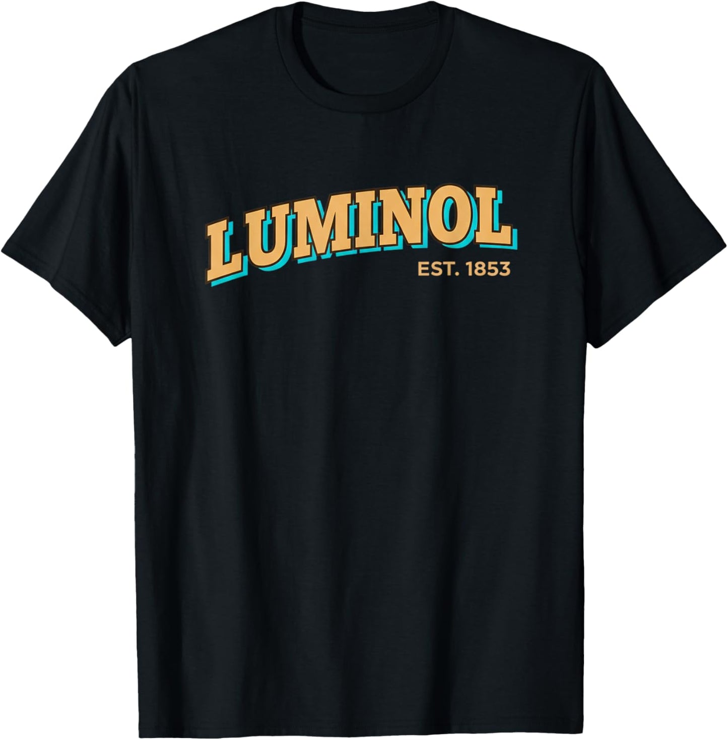 Science Mom LUMINOL EST. 1853 Vintage Chemistry Mom T-Shirt - T-Shirt | Black