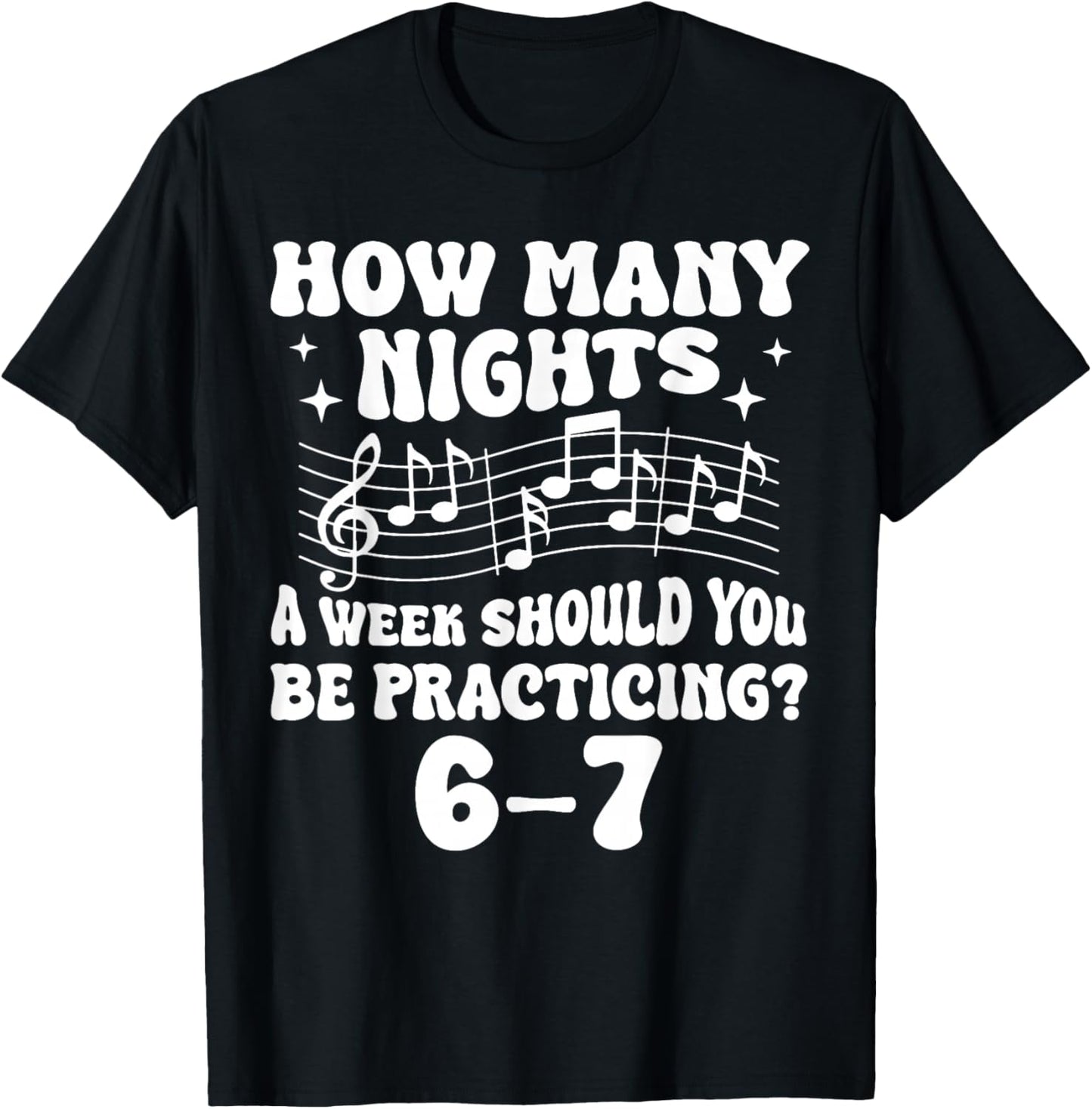 67 Music Meme Slang Six Seven Music Teacher Funny Musician T-Shirt - T-Shirt | Black