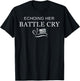Echoing Her Battle Cry USA Flag Christian T-Shirt - T-Shirt | Black