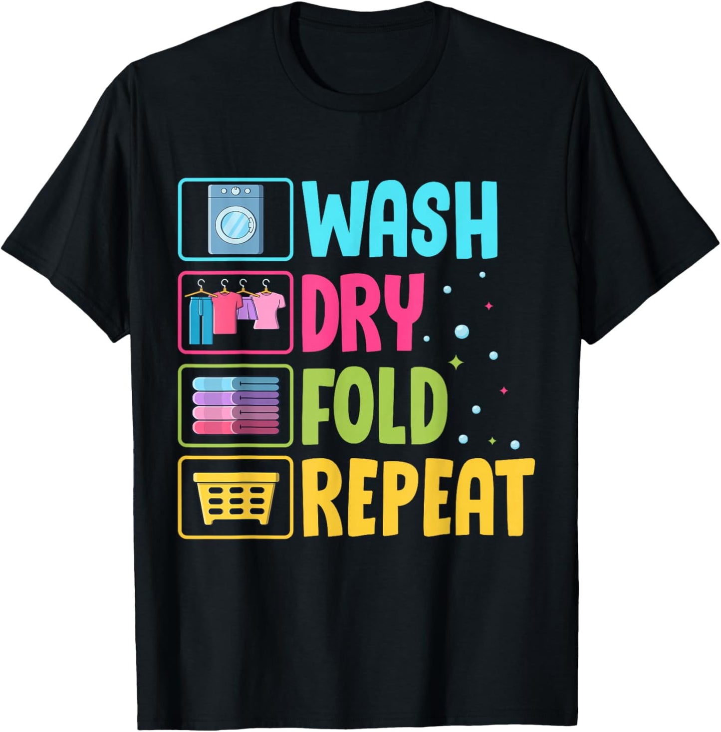Funny Laundry Men Laundry Worker T-Shirt - T-Shirt | Black