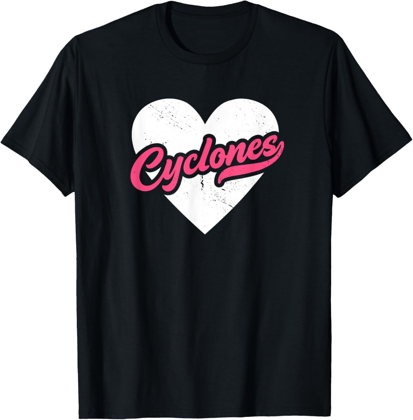 Vintage Cyclones School Spirit Go Cyclones Love T-Shirt - T-Shirt | Black