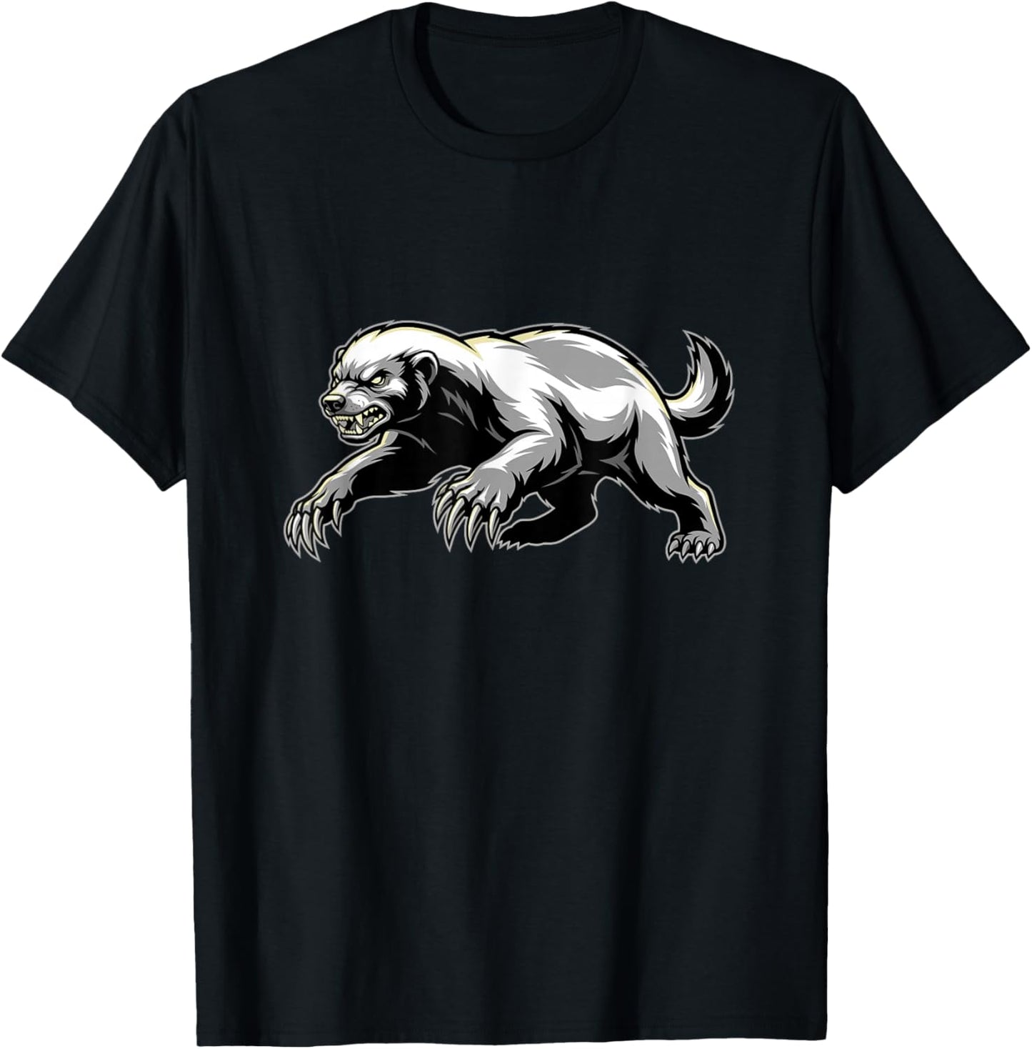 Angry Honey Badger T-Shirt - T-Shirt | Black