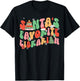 Santa Favorite Librarian Christmas Books Lover Teachers Pjs T-Shirt - T-Shirt | Black