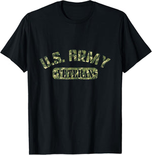 US Veteran Dad Veterans Day Birthday Thank You T-Shirt - T-Shirt | Black
