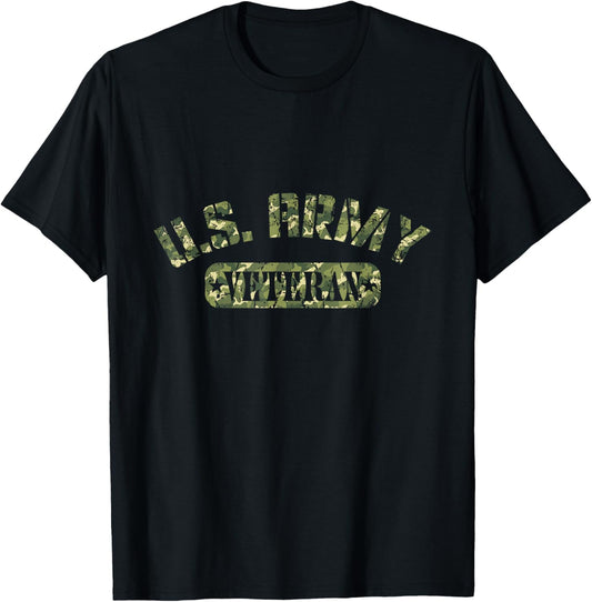 US Veteran Dad Veterans Day Birthday Thank You T-Shirt - T-Shirt | Black