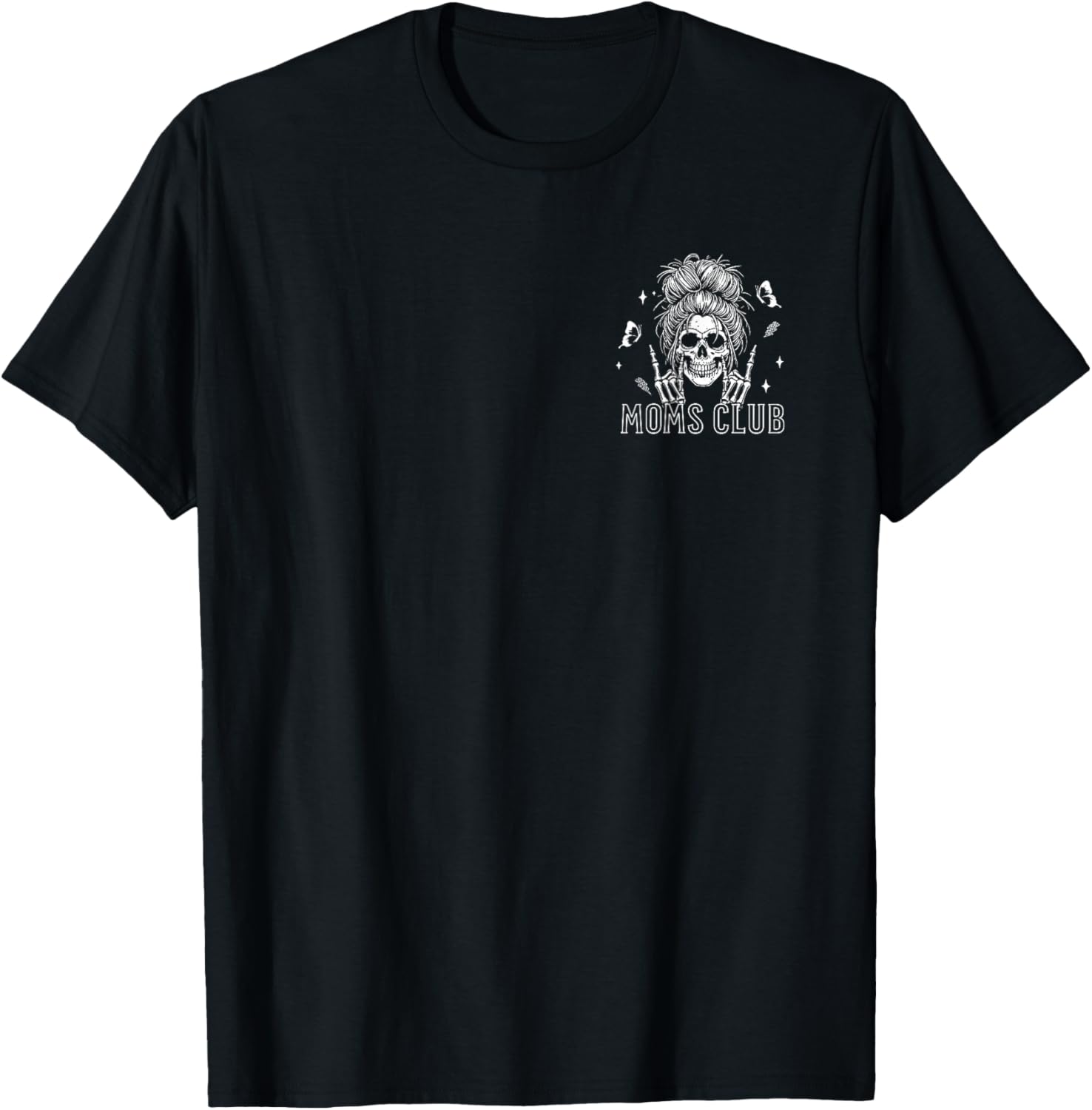 Feral Unhinged Moms Club Fueled by Caffeine Chaos 2 Side T-Shirt - T-Shirt | Black