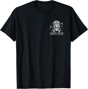 Feral Unhinged Moms Club Fueled by Caffeine Chaos 2 Side T-Shirt - T-Shirt | Black