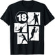 18th Birthday Boys Tennis Player Tennis 18 Years Old T-Shirt - T-Shirt | Black