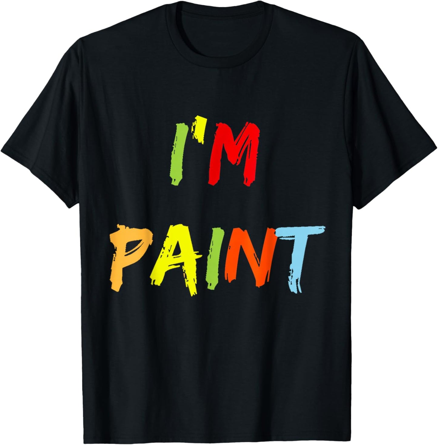 I Heart Love to Finger Paint I'm Paint Cute Couple Valentine T-Shirt - T-Shirt | Black