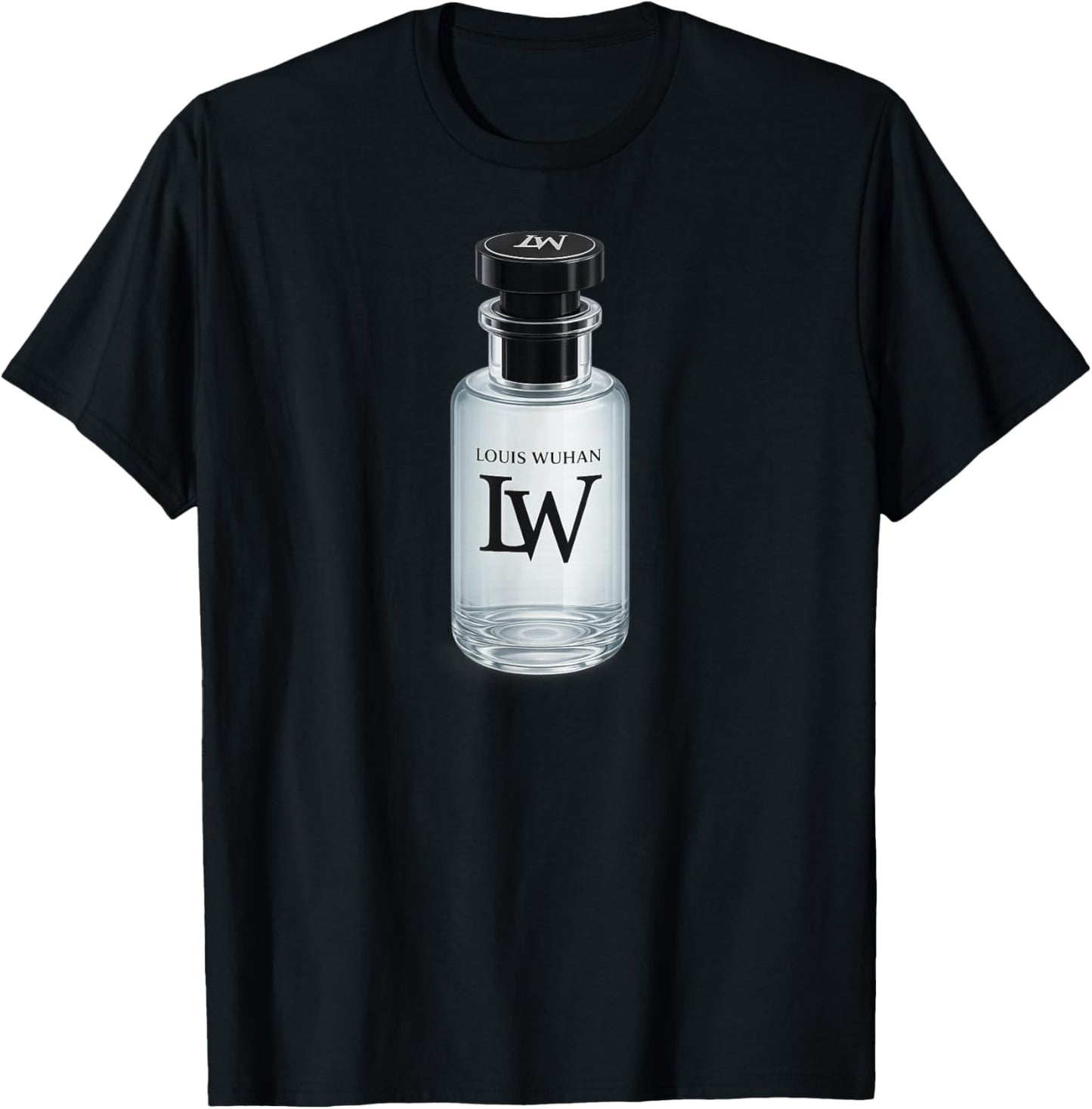 Funny LW Glass Bottle Sprayer Meme T-Shirt - T-Shirt | Black