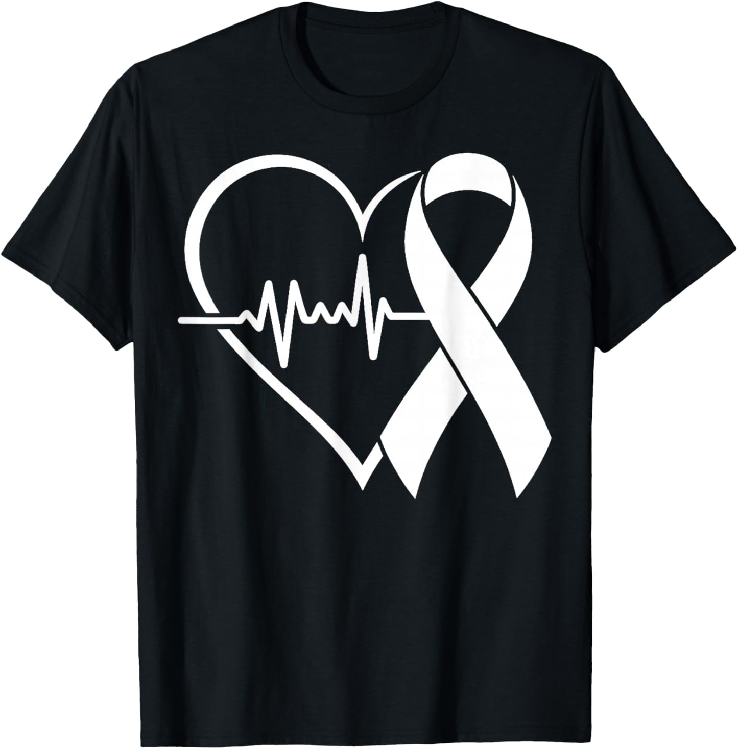 American Heart Disease Awareness Month Ribbon Go Red Heart T-Shirt - T-Shirt | Black