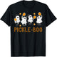 Halloween Pickleball Ghosts Pickle Boo Costume Men Women Kid T-Shirt - T-Shirt | Black