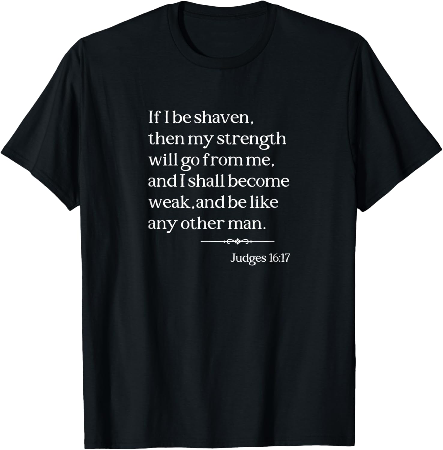 Funny Christian Man Beard Bible Verse T-Shirt - T-Shirt | Black