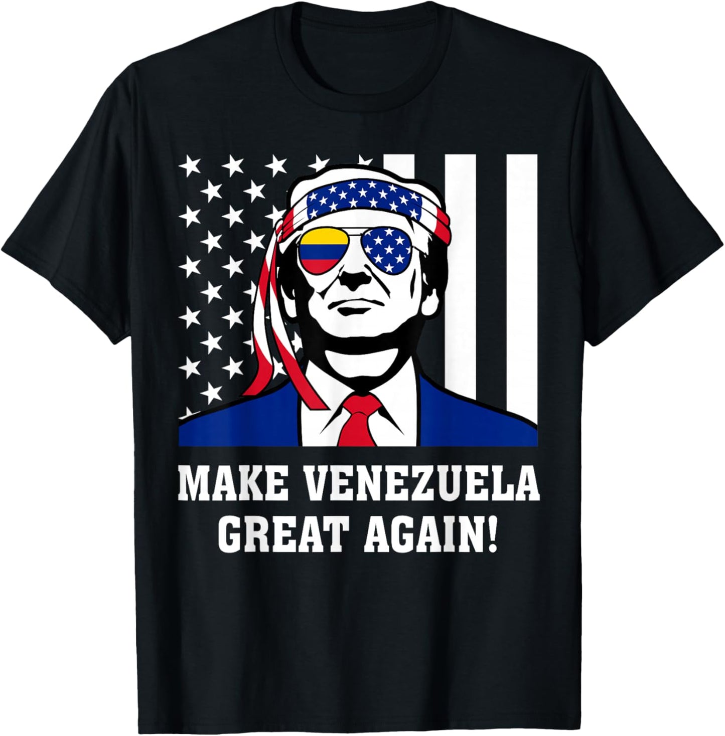 Trump Make Venezuela Great Again T-Shirt - T-Shirt | Black