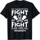 Rare Disease Awareness Daughter Zebra Ribbon T-Shirt - T-Shirt | Black