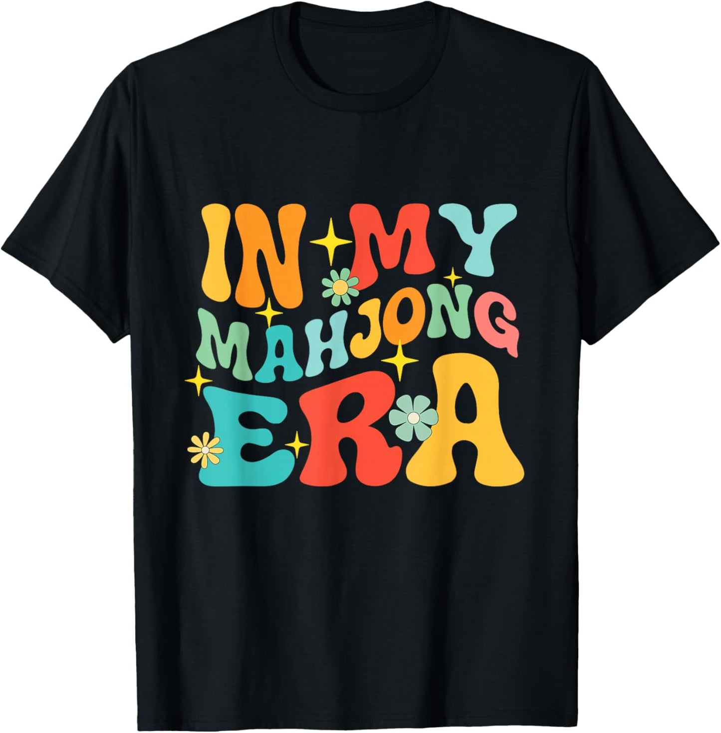 in My Mahjong Era - Mah Jong Player Casino Gambling T-Shirt - T-Shirt | Black