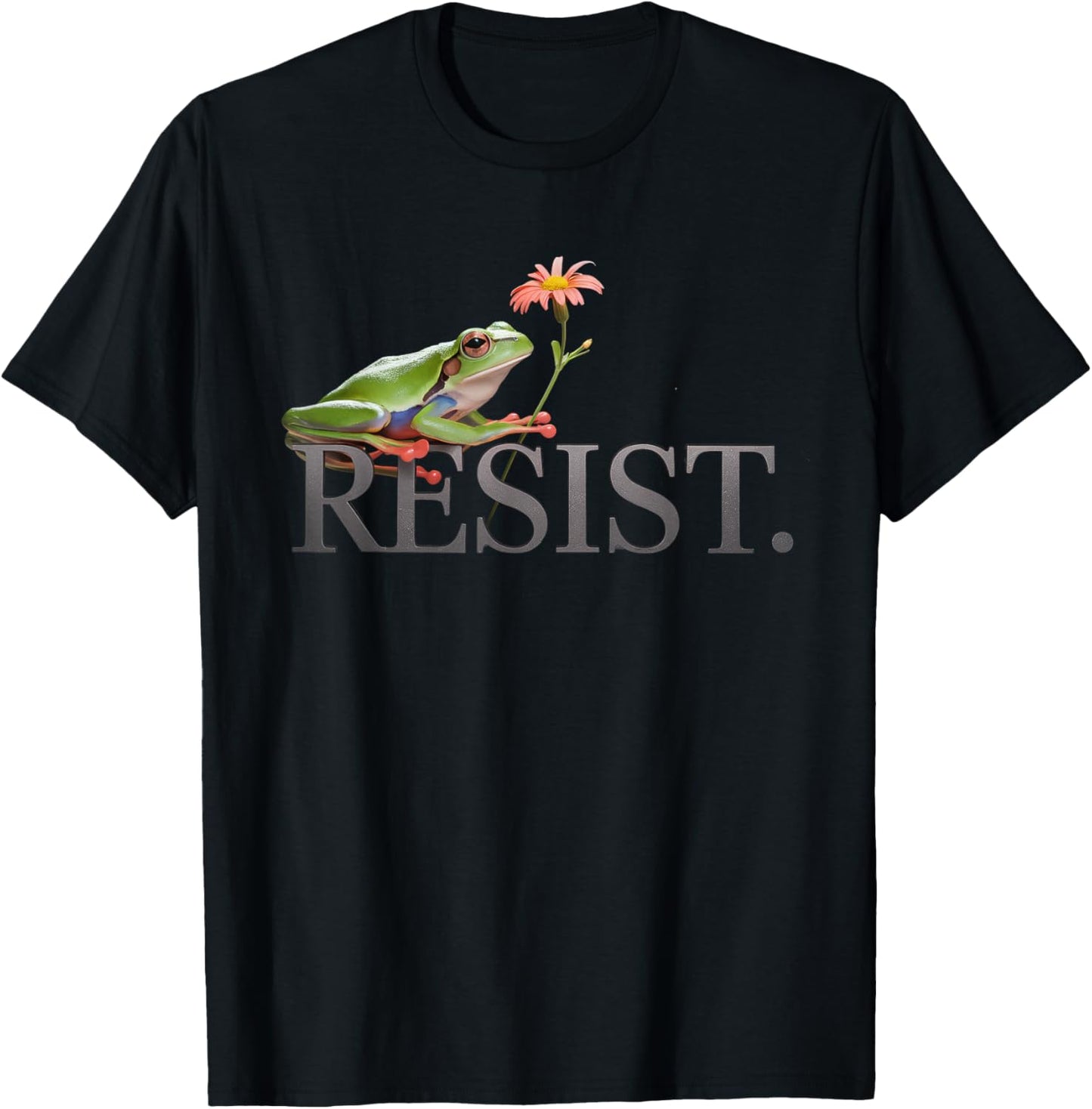 Portland Frog Resist Protest Portland Frog Activist T-Shirt - T-Shirt | Black