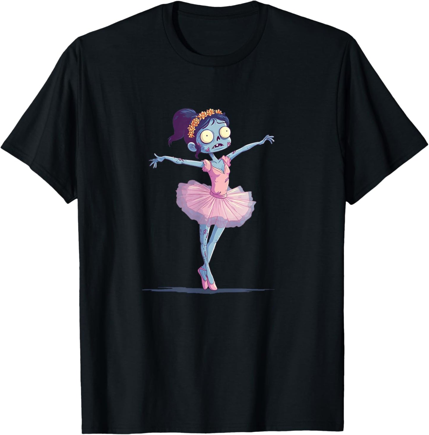 Awesome Dancing Zombie Costume for Halloween Ballerina T-Shirt - T-Shirt | Black