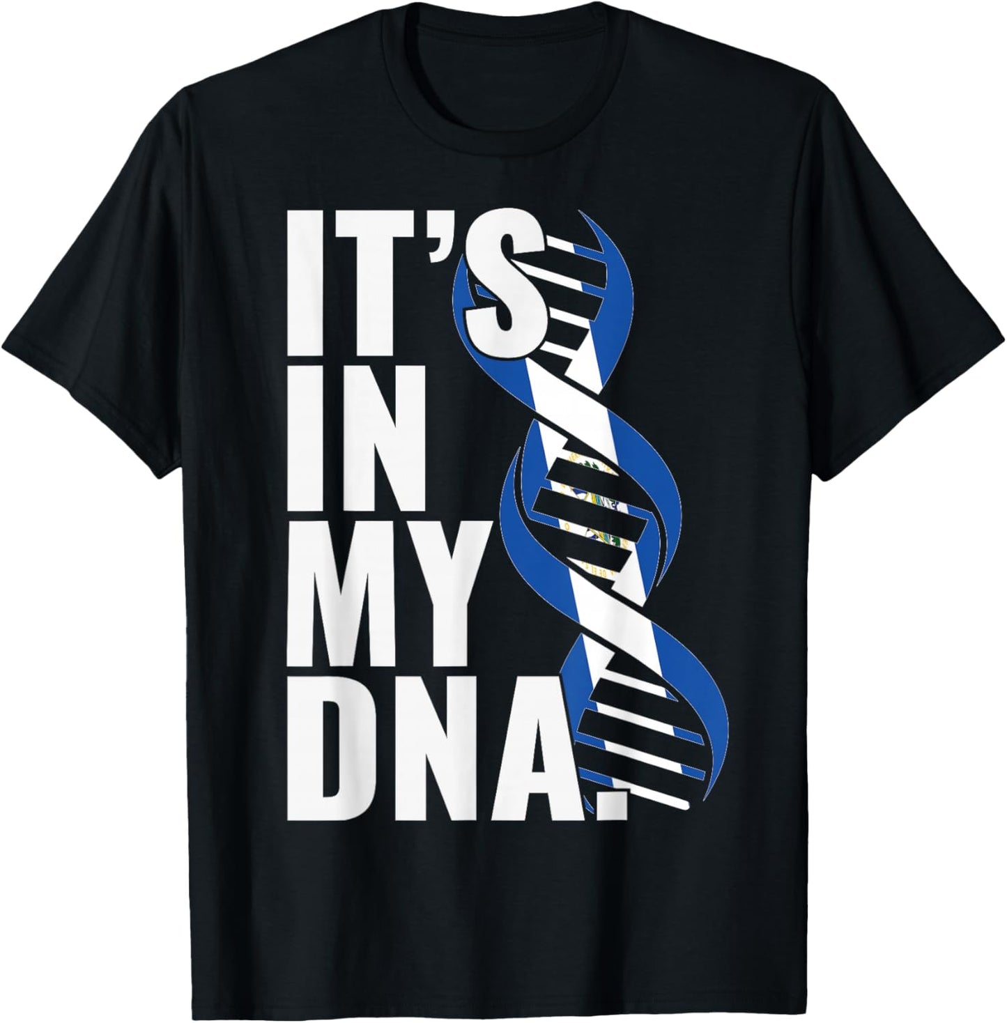 EL Salvador Roots Flag Fingerprint Graphic Patriotic T-Shirt - T-Shirt | Black