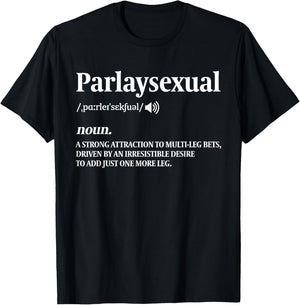 Parlay Sports Bettor Parlaysexual Funny Sports Betting T-Shirt - T-Shirt | Black