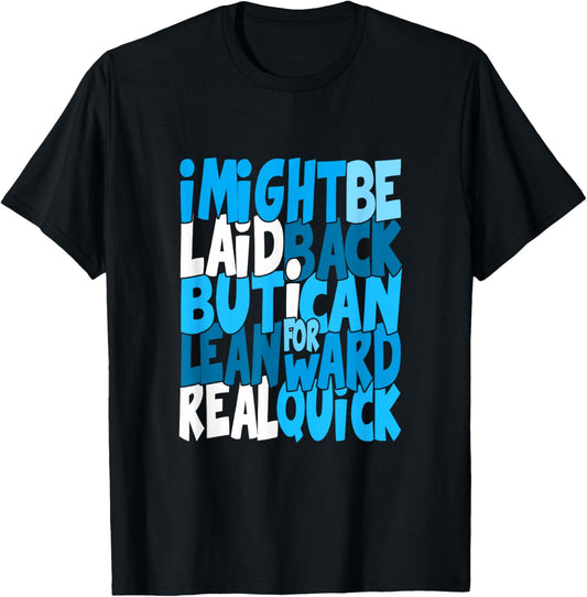 Blue Color Real Quick Blue Graphic T-Shirt - T-Shirt | Black