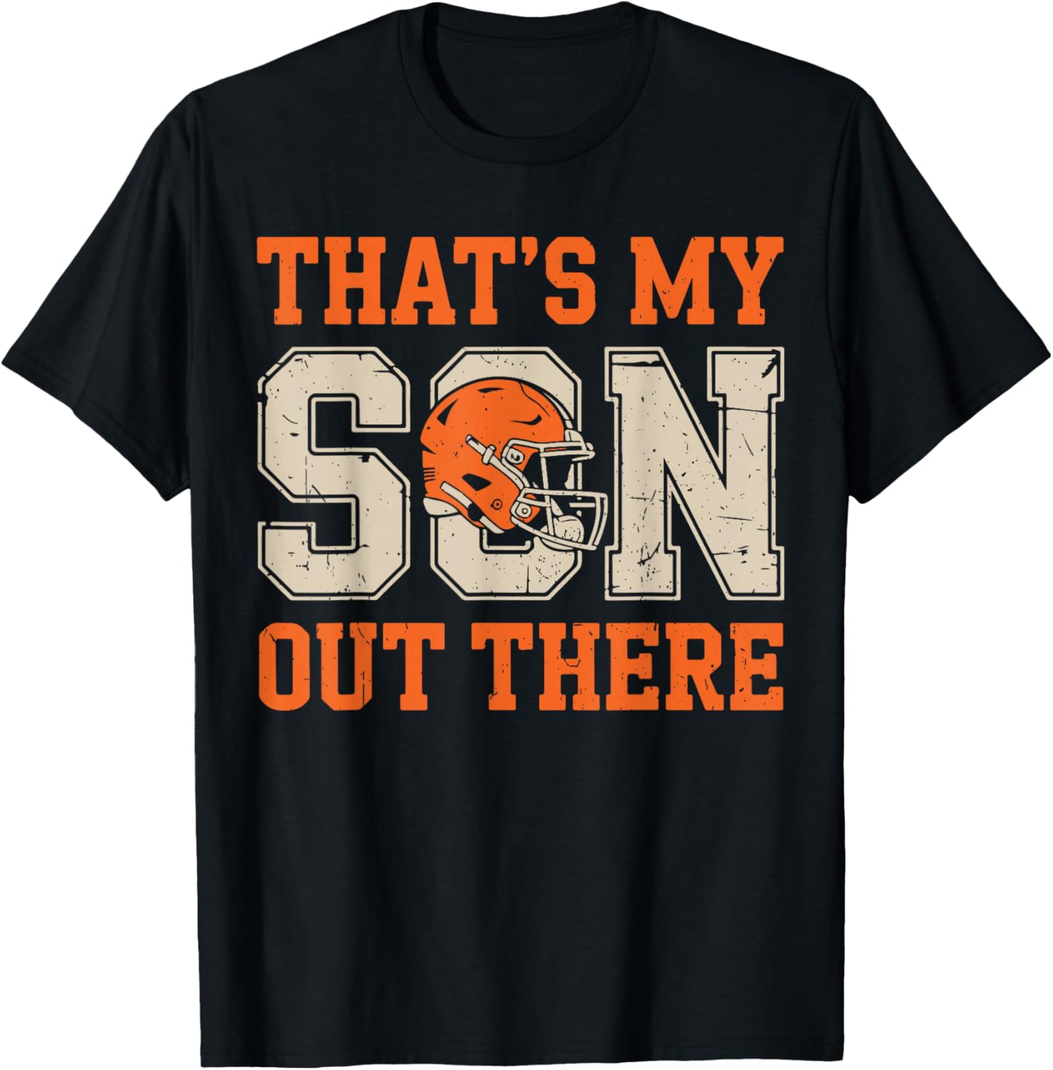 Men's That's My Son Out There Football Dad Game Day Football T-Shirt - T-Shirt | Black