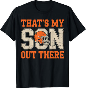 Men's That's My Son Out There Football Dad Game Day Football T-Shirt - T-Shirt | Black