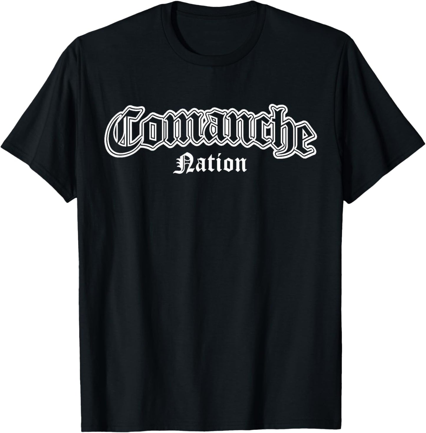 Comanche Nation Native American Indian T-Shirt - T-Shirt | Black