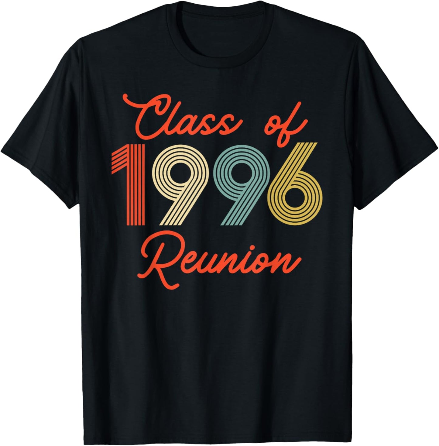 Vintage Class of 1996 Reunion High School Party Matching T-Shirt - T-Shirt | Black