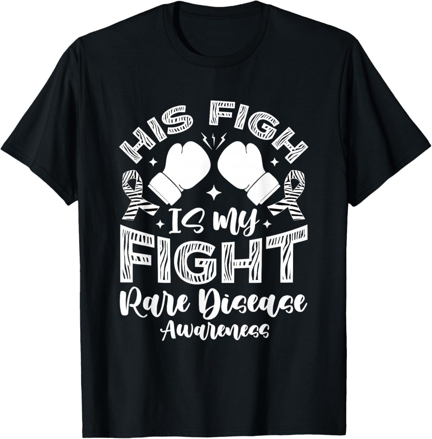Rare Disease Warrior Support T-Shirt - T-Shirt | Black