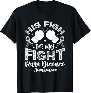 Rare Disease Warrior Support T-Shirt - T-Shirt | Black