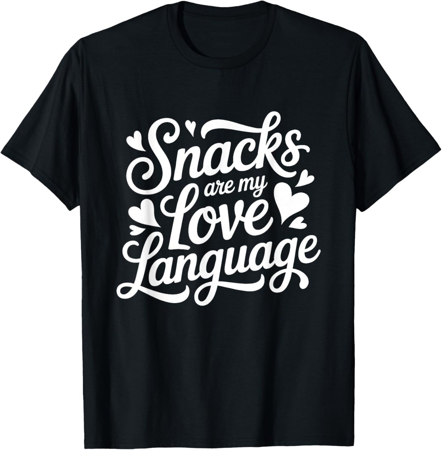Snacks are My Love Language Valentine Day Kids Boys T-Shirt - T-Shirt | Black