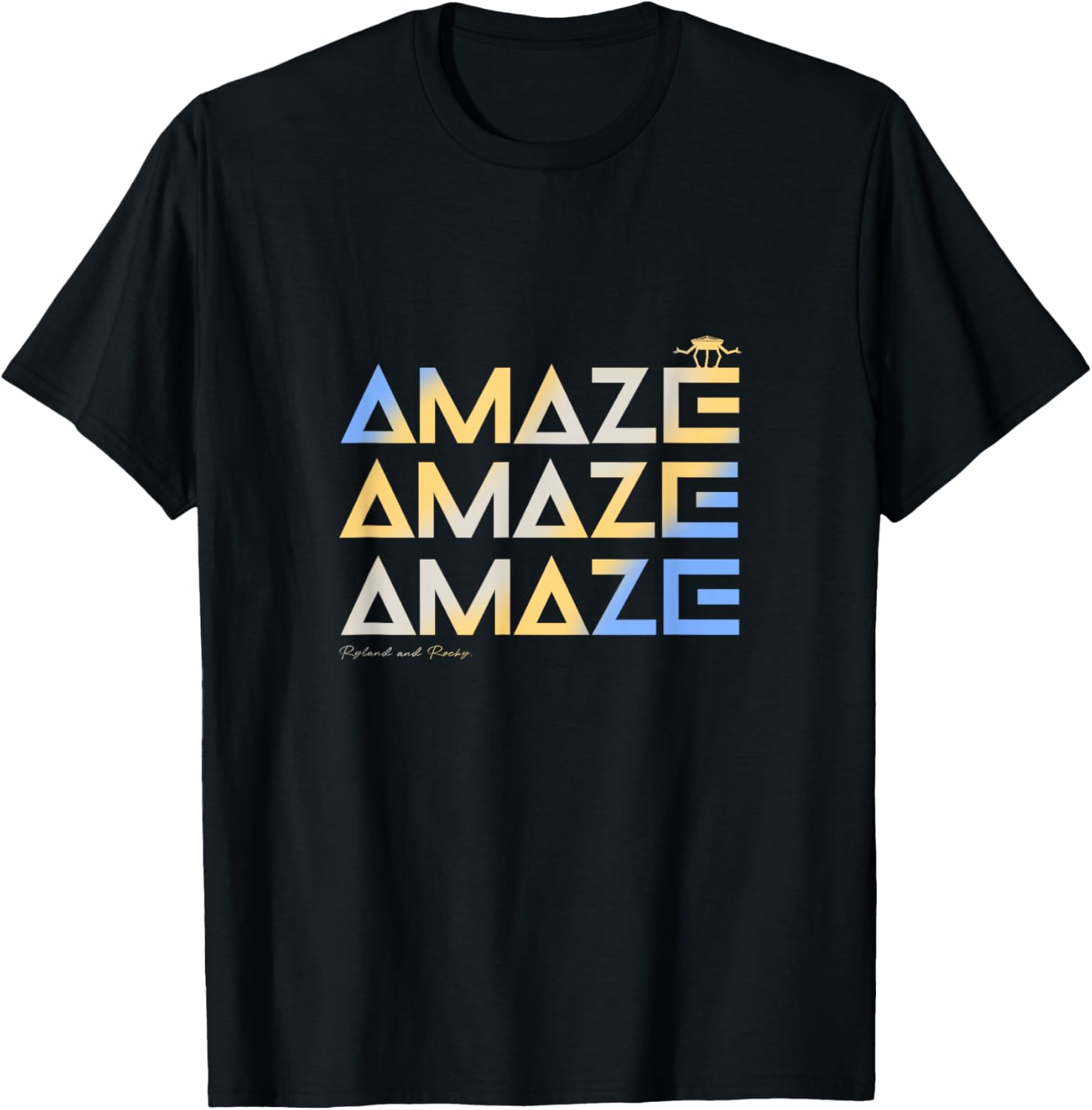 Funny Space Quote Amaze. Project T-Shirt - T-Shirt | Black