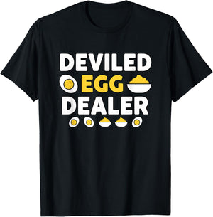 Funny Deviled Egg Dealer Thanksgiving Brand':'Deviled Egg T-Shirt - T-Shirt | Black