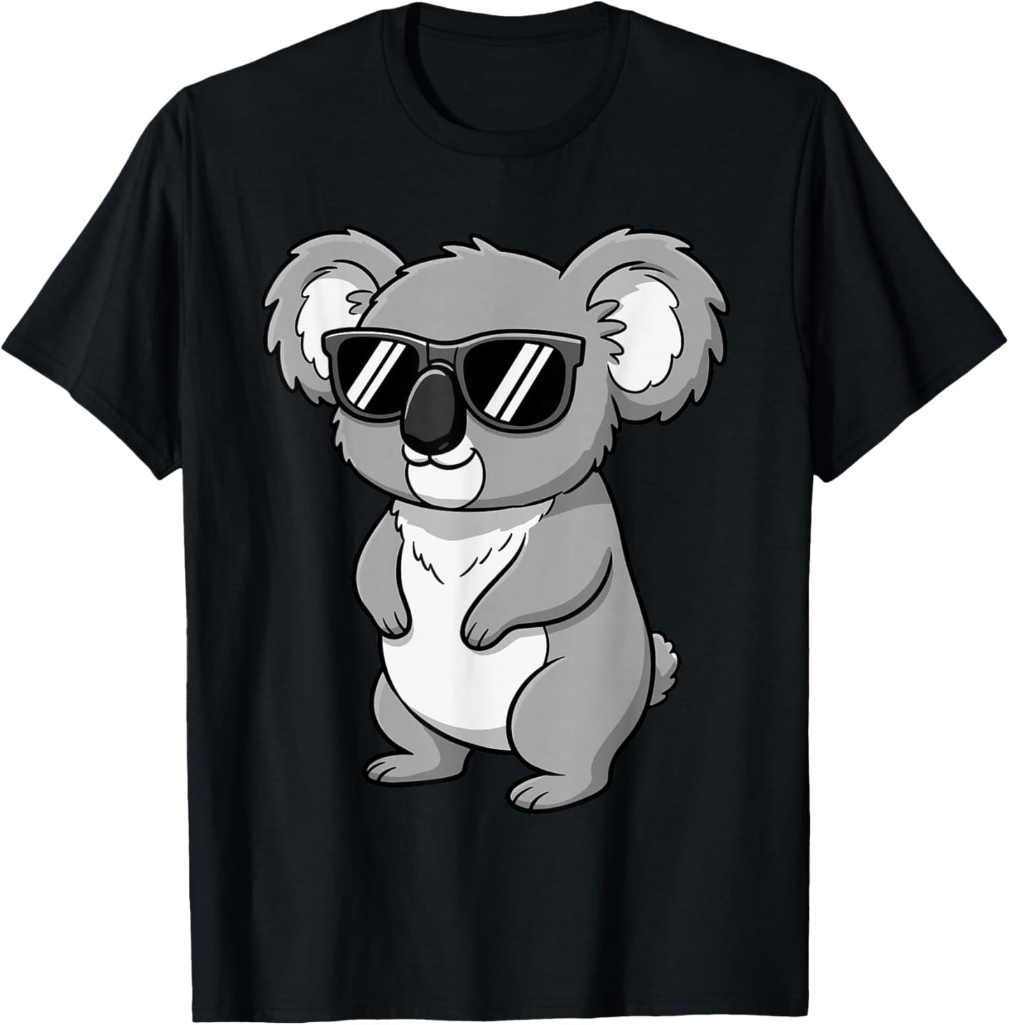 Koala Face Sunglasses Funny Koala for Kids T-Shirt - T-Shirt | Black