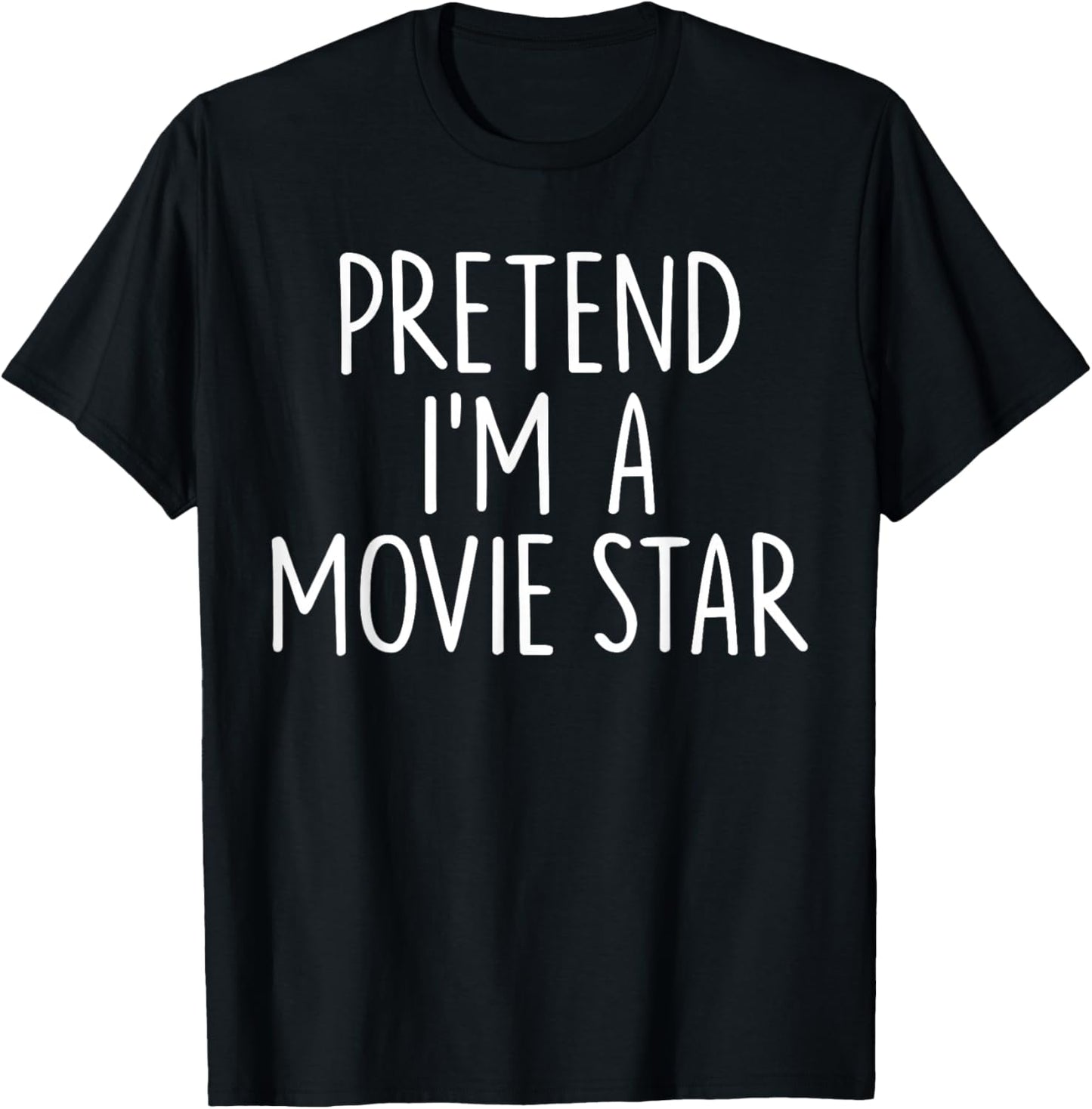 Pretend I'm A Movie Star Halloween Couples Costume Matching T-Shirt - T-Shirt | Black
