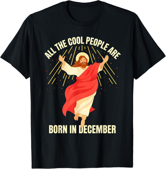 Christian Christmas Bday T-Shirt - T-Shirt | Black