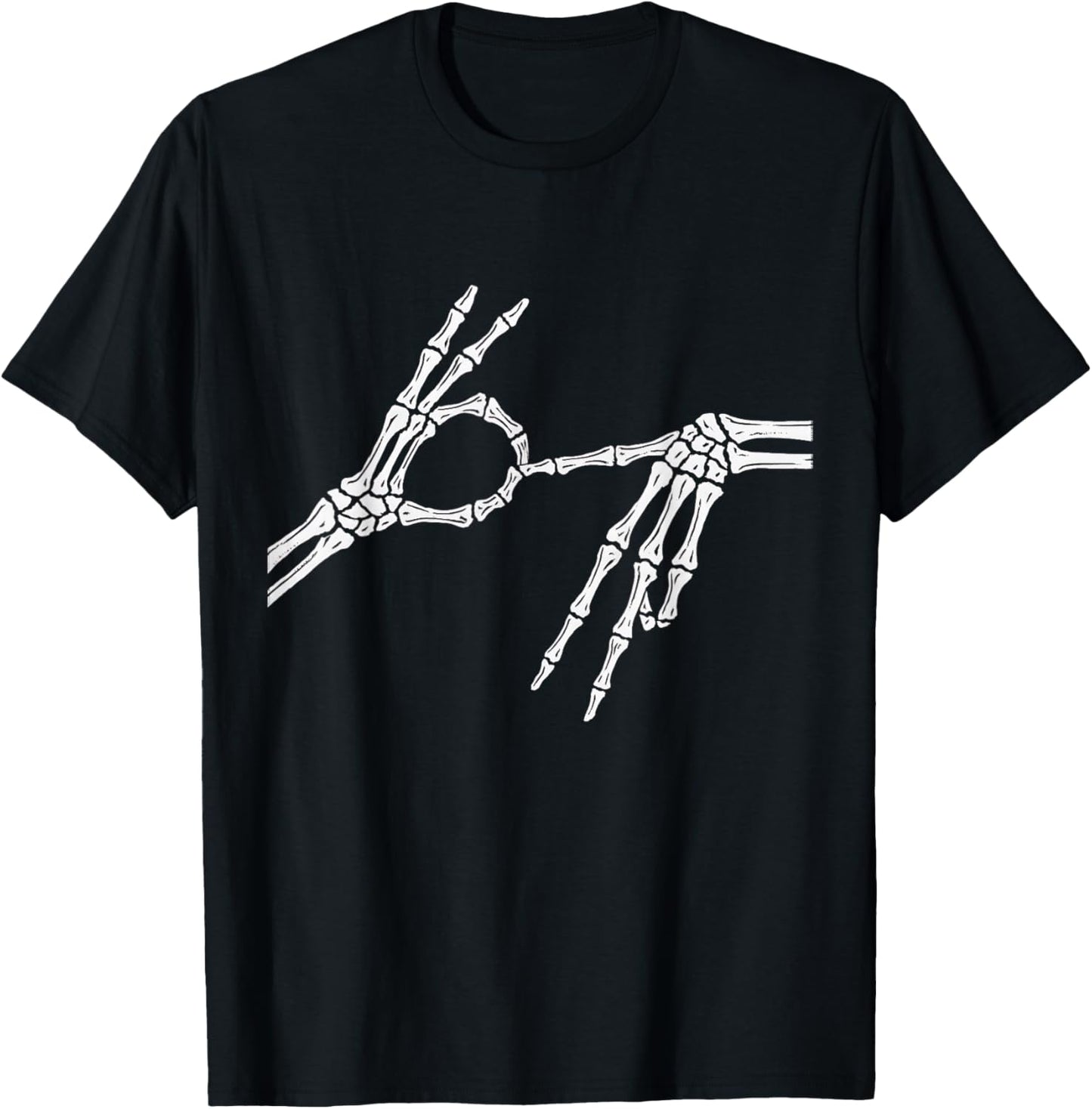 Skeleton Hands Six Seven 6 7 Halloween Costume Men Women T-Shirt - T-Shirt | Black