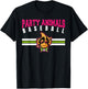 Party Animals Baseball Retro Monkey Sunglasses T-Shirt - T-Shirt | Black