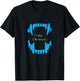Blue Color I Bite, I Like Doing It Blue Graphic T-Shirt - T-Shirt | Black