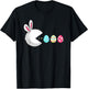 Happy Easter Day Bunny Egg Gamer Video Game Kids Men Boys T-Shirt - T-Shirt | Black