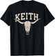 Retro Keith Personalized Name Pride Gift Women Kids T-Shirt - T-Shirt | Black