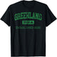 Vintage Greenland USA Established 2026 Green Grunge T-Shirt - T-Shirt | Black