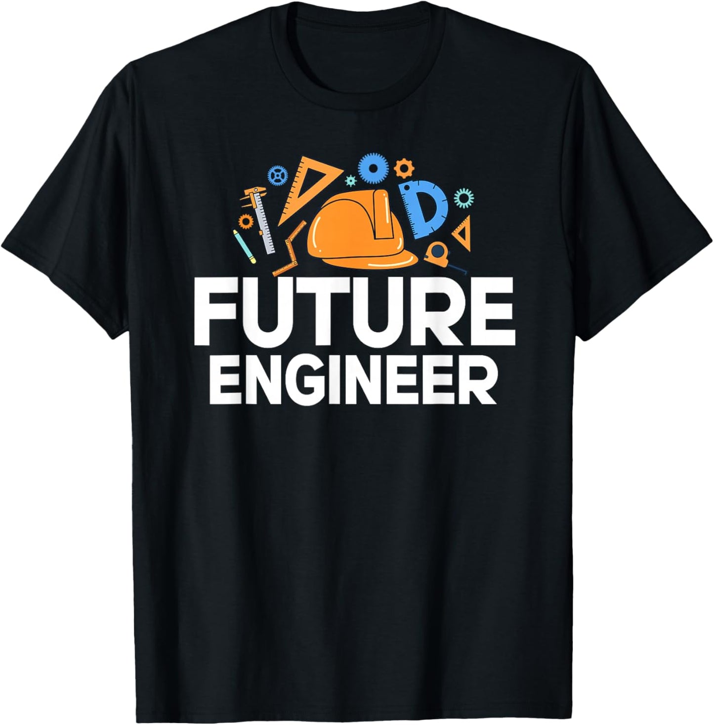 Future Engineer Kids Engineer Boy Engineering T-Shirt - T-Shirt | Black