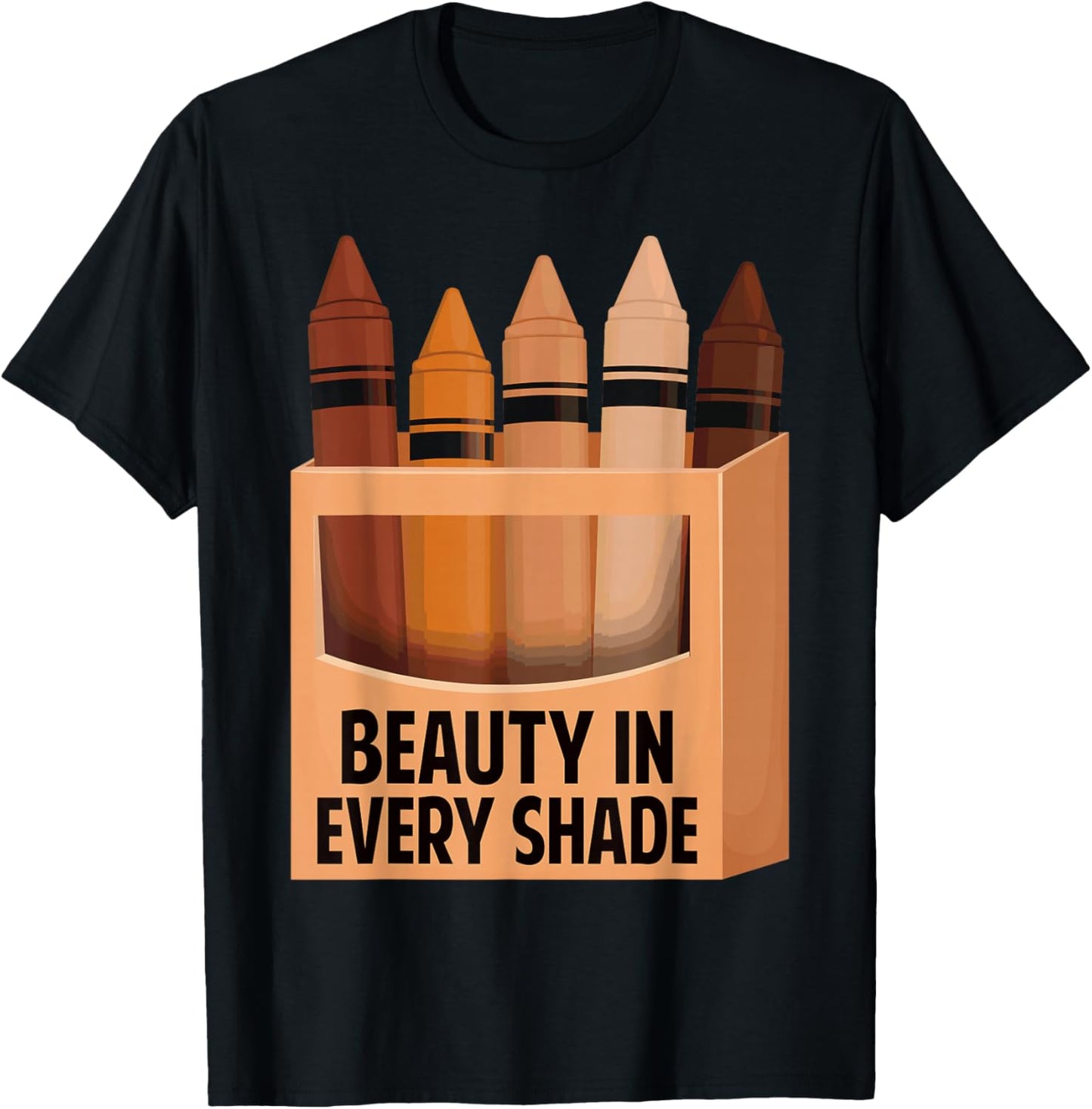 Beauty in Every Shade Melanin Black History Month Afro Women T-Shirt - T-Shirt | Black